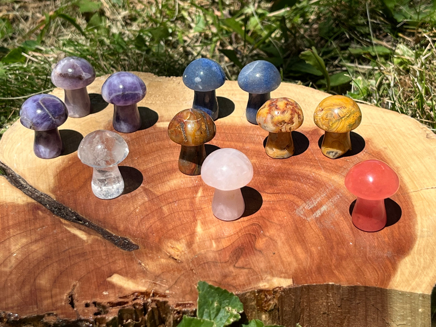 Mushroom Crystal Carving - Small