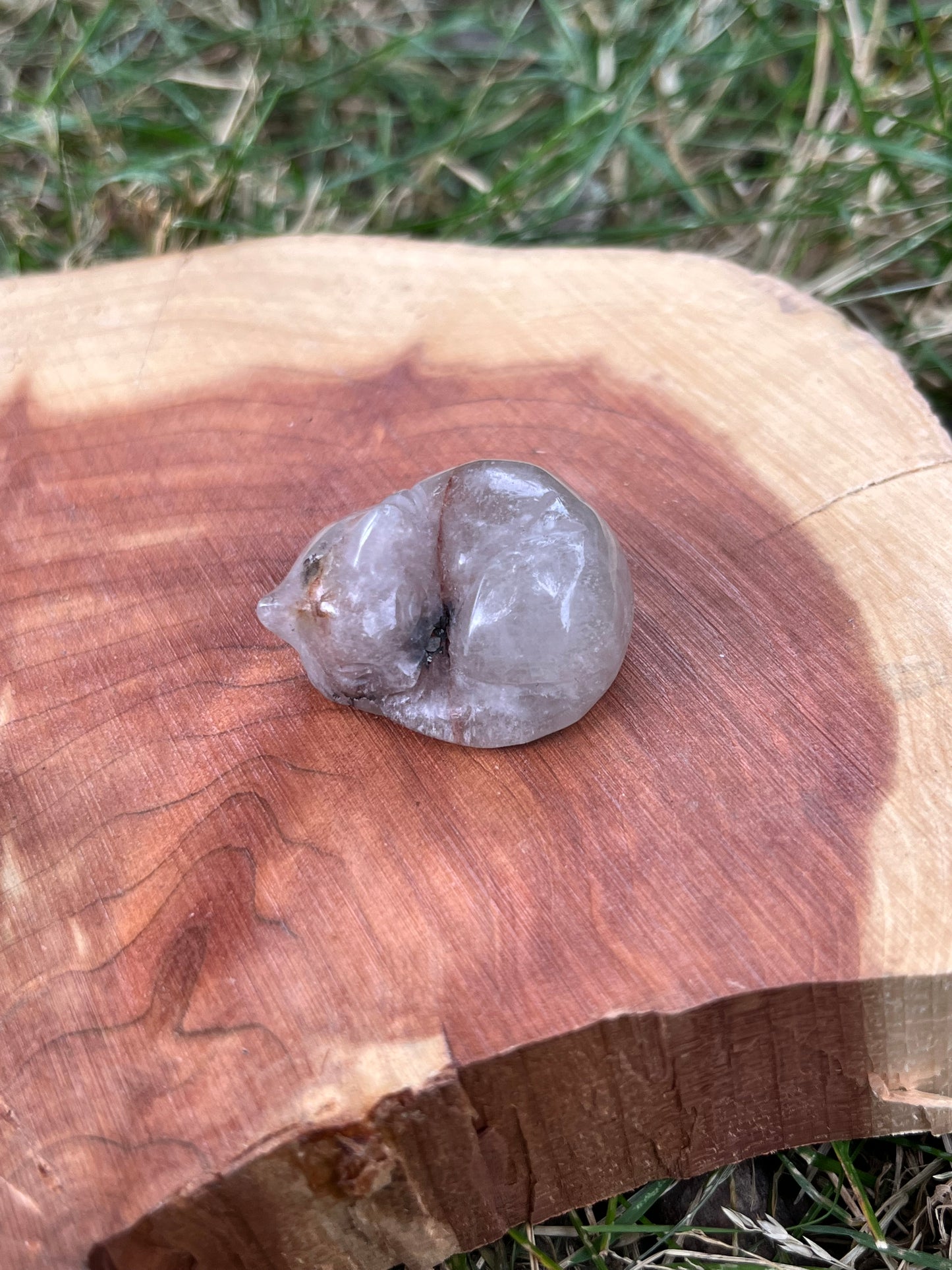Sleeping Cat Carving - Small