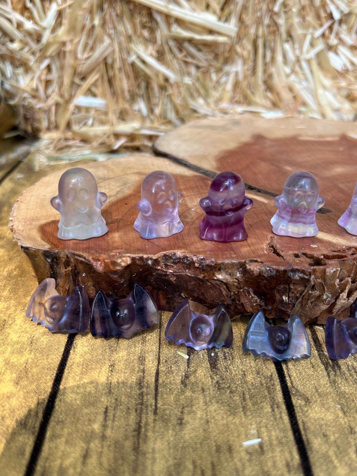 Fluorite Ghosts Crystal Carving - Minis