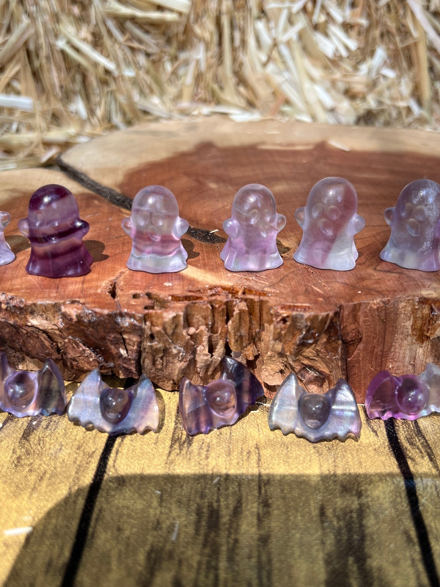 Fluorite Ghosts Crystal Carving - Minis